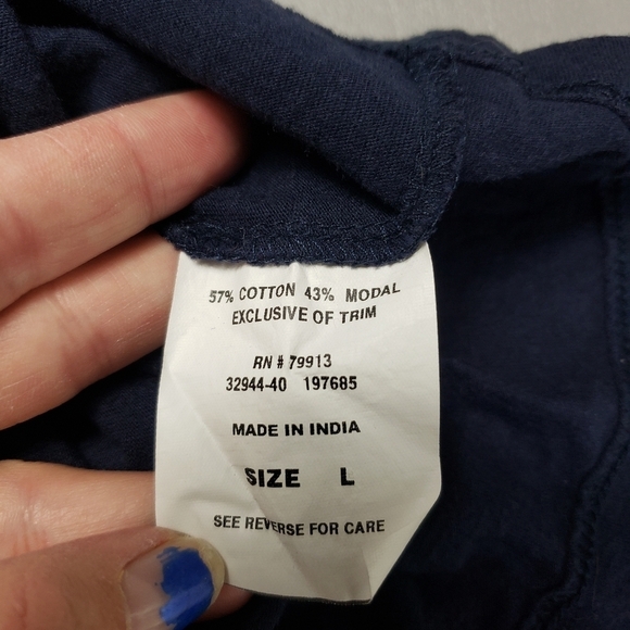 oh baby by motherhood maternity navy blue short sleeve tshirt women's L - Picture 7 of 10